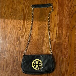 Black Leather Crossbody Bag